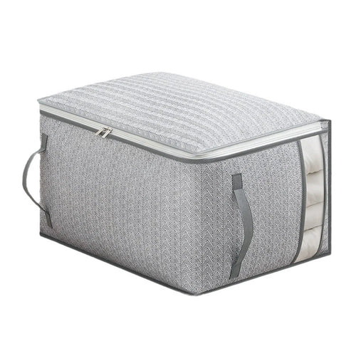 Size XL Dust Proof Foldable Storage Bag with Clear Window for Clothes Bedding Non Woven Fabric Organizer, 52 x 44 x 30cm - 1