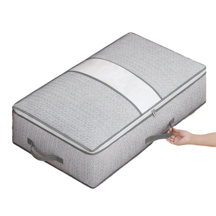 56L Arrow Pattern Under Bed Storage Bag Foldable Clothes Organizer Moving Packing Solution, 80 x 47 x 15cm - 3