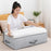 56L Arrow Pattern Under Bed Storage Bag Foldable Clothes Organizer Moving Packing Solution, 80 x 47 x 15cm - 6