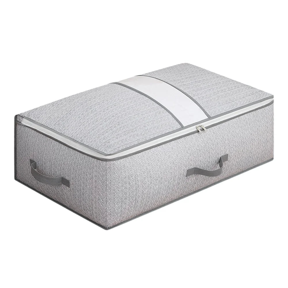 75L Arrow Pattern Under Bed Storage Bag Foldable Clothes Organizer Moving Packing Solution, 80 x 47 x 20cm - 1