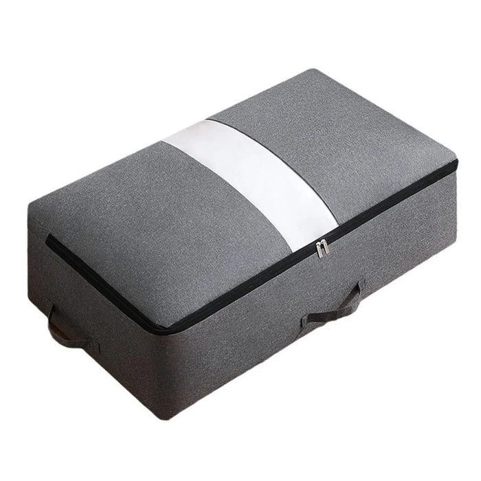 Size L Foldable Storage Bag Dustproof Under Bed Clothes Organization for Moving Packing, 80 x 47 x 15cm - 1