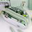 3029 Large Capacity Pencil Bag Students Oxford Fabric Double Layer Stationery Storage Pouch - Matcha Green - 3