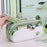 3029 Large Capacity Pencil Bag Students Oxford Fabric Double Layer Stationery Storage Pouch - Matcha Green - 6