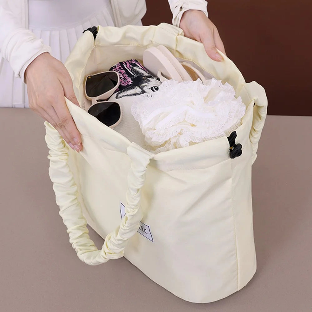9016 Yoga Swimming Beach Travel Gym Dry Wet Separation Sports Bag Large Capacity Waterproof Storage Bag - Apricot - 6