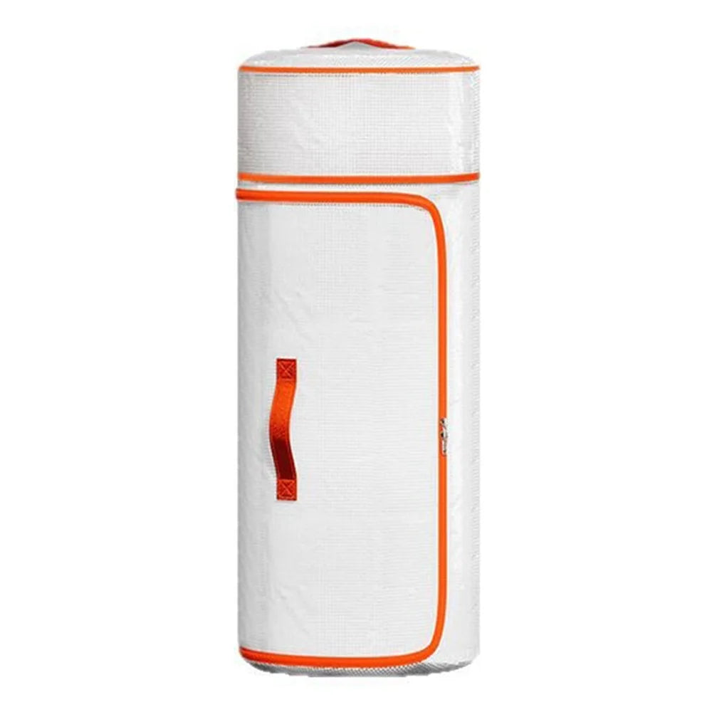 25 x 52cm PVC Cylindrical Storage Bag for Clothes Bedding Moistureproof Organizer with Carry Handles - 1
