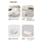 35 x 68cm PVC Cylindrical Storage Bag for Clothes Bedding Moistureproof Organizer with Carry Handles - 6