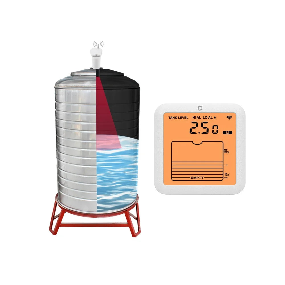 TS-FT007 Ultrasonic Water Level Monitor for Tank High Low Alarm Water Level Sensor with Backlit - 4
