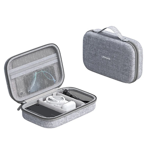 USAMS Jane05 10.6 Inch Storage Bag for Data Cable Earphone Power Bank EVA Hard Shell Digital Accessories Carrying Pouch - 1