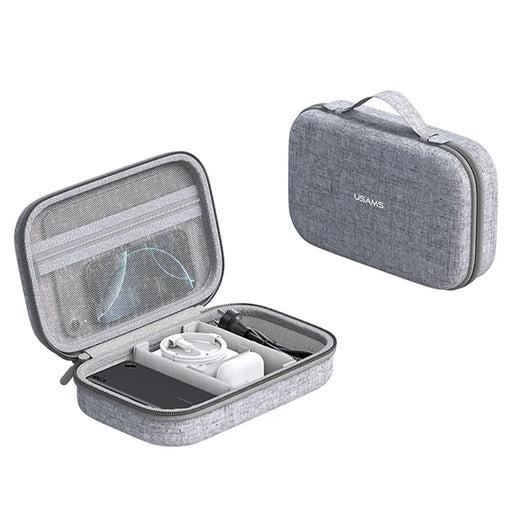 USAMS Jane05 10.6 Inch Storage Bag for Data Cable Earphone Power Bank EVA Hard Shell Digital Accessories Carrying Pouch - 1
