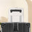 Travel Makeup Bag Large Capacity Waterproof PU Cosmetic Storage Bag with Mirror - White - 5