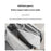 Travel Makeup Bag Large Capacity Waterproof PU Cosmetic Storage Bag with Mirror - White - 7