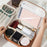 Detachable Makeup Bag Large Capacity Toiletry Organizer Travel Adjustable Compartments Storage Pouch - Brown - 4