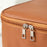 Detachable Makeup Bag Large Capacity Toiletry Organizer Travel Adjustable Compartments Storage Pouch - Brown - 5