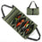 Portable Foldable Tool Bag Oxford Fabric Woodworking Electrician Auto Repair Tools 5 Compartment Organizer Pouch - Green - 2