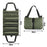 Portable Foldable Tool Bag Oxford Fabric Woodworking Electrician Auto Repair Tools 5 Compartment Organizer Pouch - Green - 7