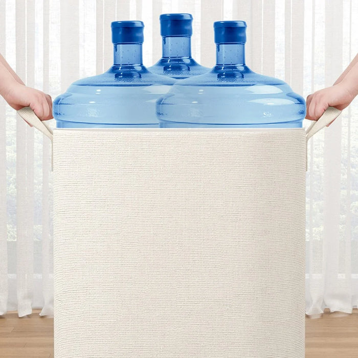 60 x 50 x 70cm Large Zippered Cotton Linen Storage Bag for Bedding Clothes Organizer Pouch - 7