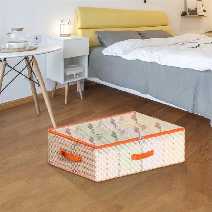 50 x 40 x 15cm Under Bed Storage Bag PVC Clear Organizer for Clothes Bedding Toys Dust-Proof - 2
