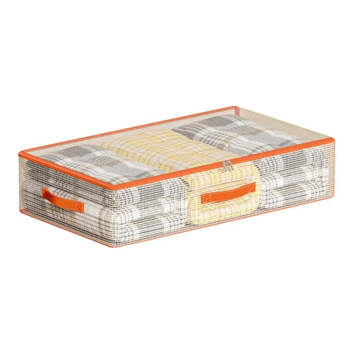 80 x 47 x 15cm Under Bed Storage Bag PVC Clear Organizer for Clothes Bedding Toys Dust-Proof - 1