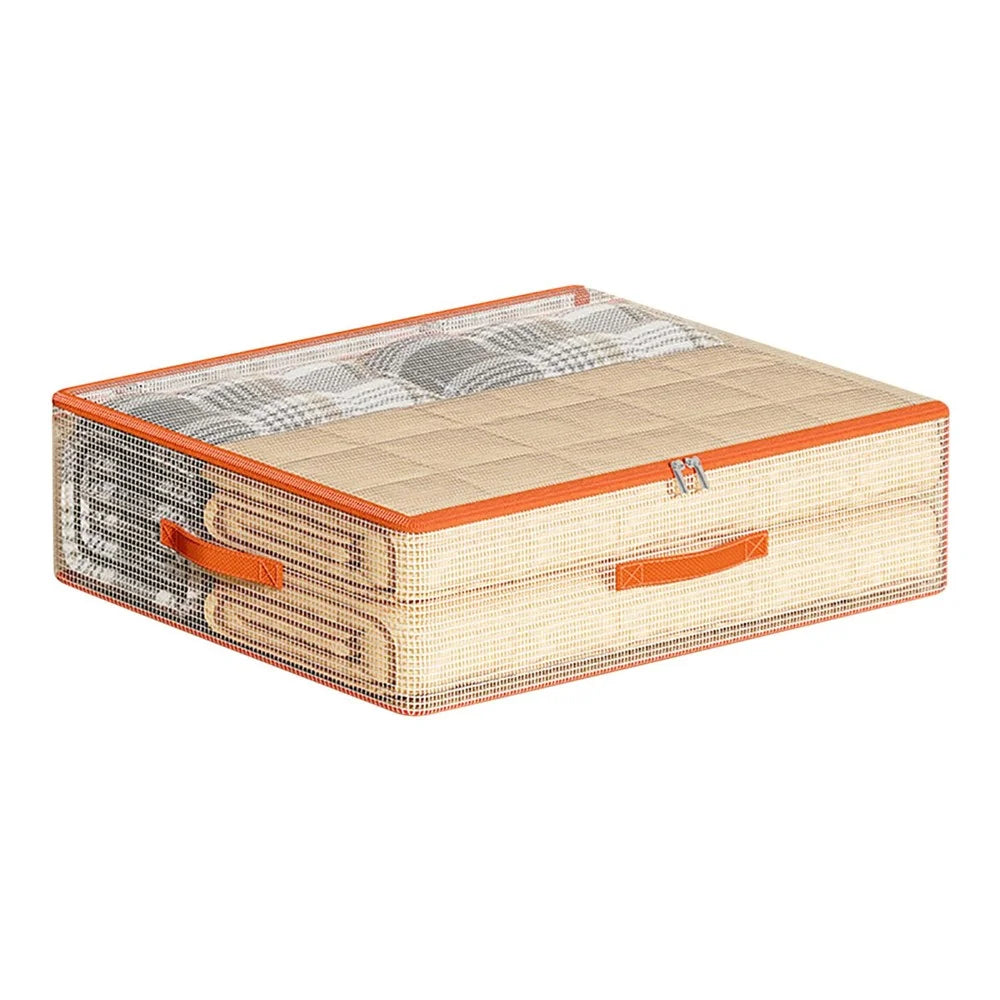 80 x 69 x 20cm Under Bed Storage Bag PVC Clear Organizer for Clothes Bedding Toys Dust-Proof - 1