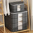 35 x 25 x 20cm Quilt Storage Bag Double Zipper Visible Window Clothes Container with Handle - 6