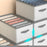 36 x 25 x 20cm 7-Grid Clothes Storage Box Non Woven Fabric Drawer Organizer for Bedroom Closet - 2