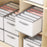 36 x 25 x 20cm 7-Grid Clothes Storage Box Non Woven Fabric Drawer Organizer for Bedroom Closet - 5