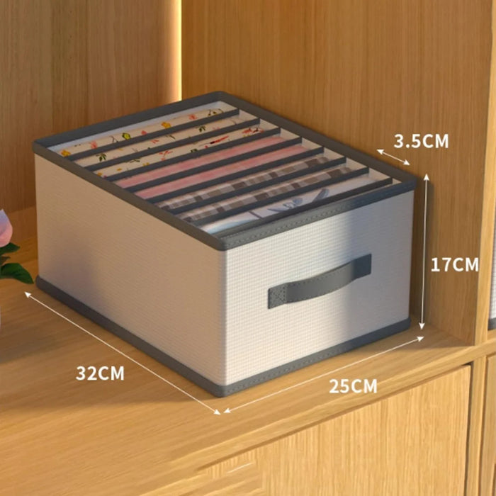 32 x 25 x 17cm 9-Grid Clothes Storage Box Non Woven Fabric Drawer Organizer for Bedroom Closet - 6