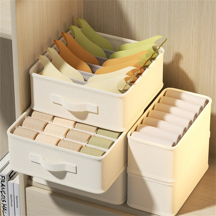 20 Compartments Foldable Drawer Organizer for Socks Underwear Linen Storage Box, 32 x 32 x 11cm - 2