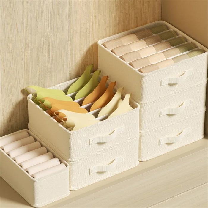 20 Compartments Foldable Drawer Organizer for Socks Underwear Linen Storage Box, 32 x 32 x 11cm - 5