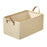 Household Non Woven Fabric Clothes Organizer Pants Storage Box Cabinet Drawer Organizer with Dual Handles - Beige - 1