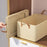 Household Non Woven Fabric Clothes Organizer Pants Storage Box Cabinet Drawer Organizer with Dual Handles - Beige - 2