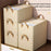 Household Non Woven Fabric Clothes Organizer Pants Storage Box Cabinet Drawer Organizer with Dual Handles - Beige - 5