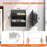 Hanging Shoe Organizer Multi-Purpose Storage Bag Wall Mount Rack for Home / RV / Dorm - Grey - 6