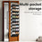 Shoes Hanging Organizer 10 Tier Multi-Functional Closet Storage Bag for Home - Black - 2
