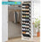 Shoes Hanging Organizer 10 Tier Multi-Functional Closet Storage Bag for Home - Black - 6