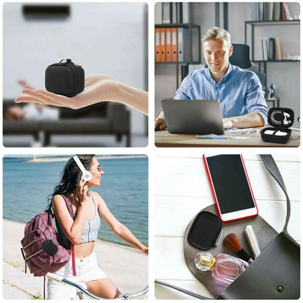 For iWALK Mini  /  LinkPod 3350mAh  /  4500mAh  /  4800mAh Portable Charger Storage Case Travel Organizer Compatible with Anker 621 - Black - 5
