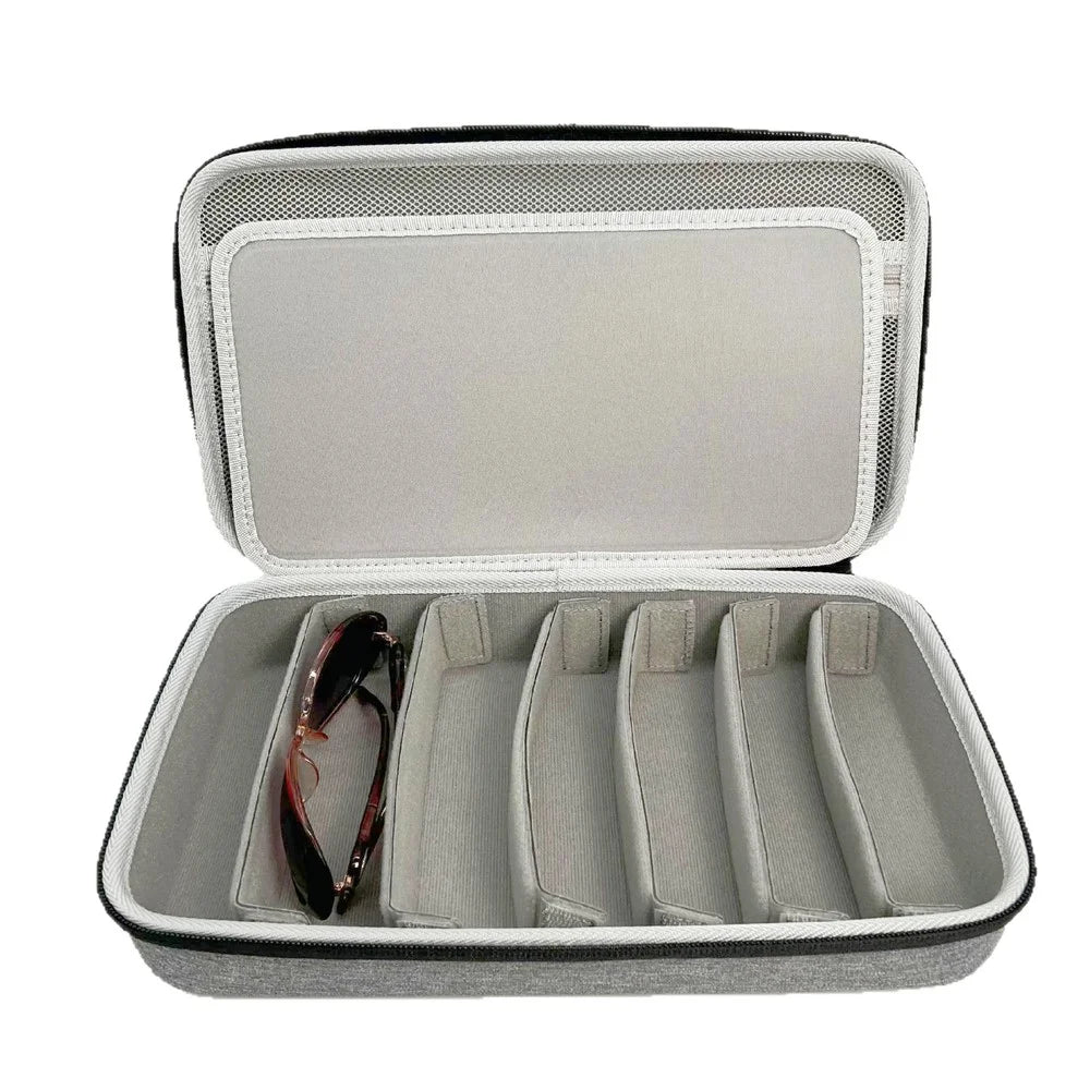 Protective Case for Sunglasses  /  Reading Glasses  /  Prescription Eyewear Storage Bag Holds Up To 7 Pairs - 4