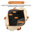 Travel Toiletry Bag Portable Waterproof Canvas Organizer Large Capacity 20-35L Multi-Compartment - Black - 5