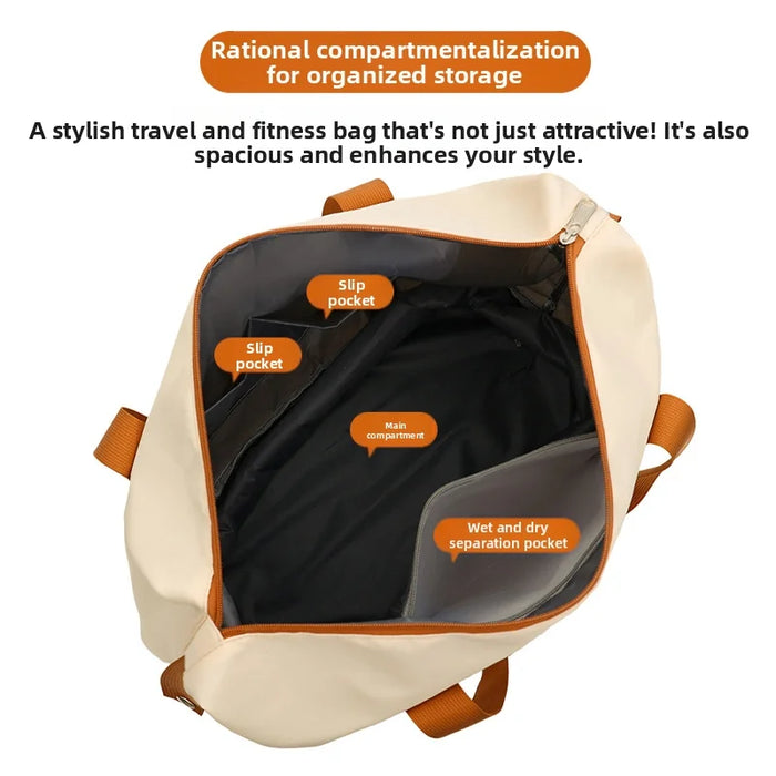 Travel Toiletry Bag Portable Waterproof Canvas Organizer Large Capacity 20-35L Multi-Compartment - Black - 5