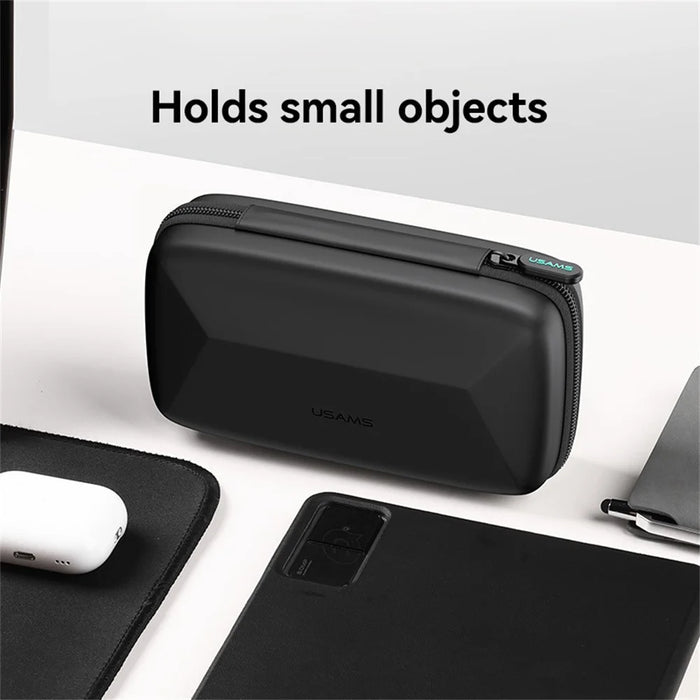 USAMS Jane06 6.7 inch Storage Bag Double Layer Shockproof Zipper Electronic Organizer Travel Case - 3