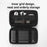 USAMS Jane06 6.7 inch Storage Bag Double Layer Shockproof Zipper Electronic Organizer Travel Case - 4