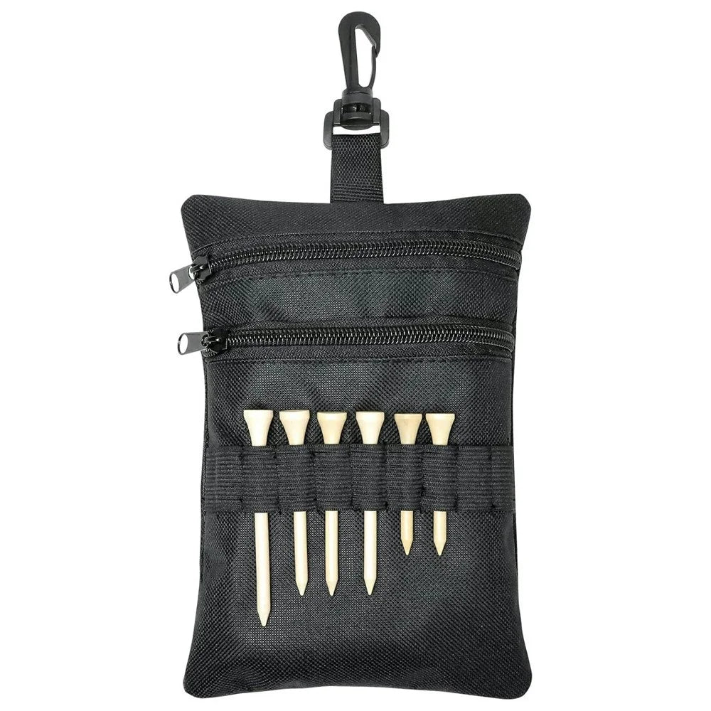 Golf Accessories Organizer Bag Oxford Fabric Waterproof Golf Ball Tee Holder Storage Pouch - 1