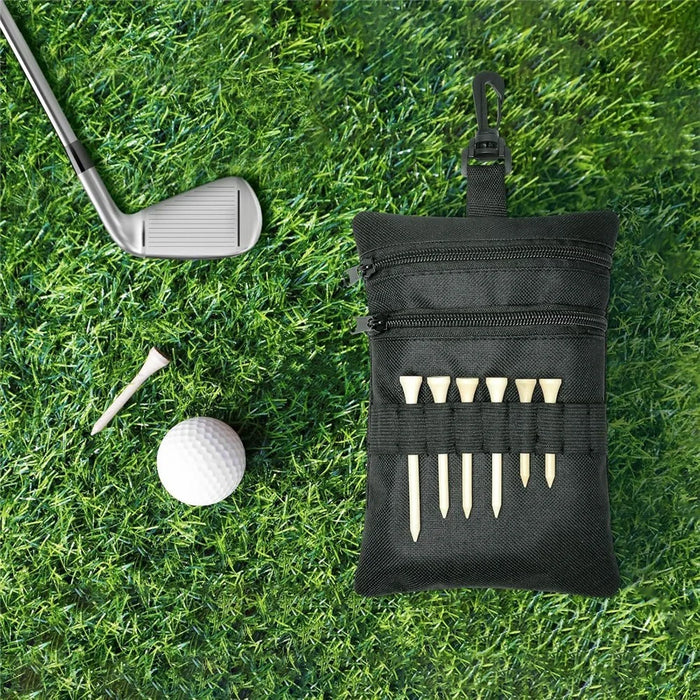 Golf Accessories Organizer Bag Oxford Fabric Waterproof Golf Ball Tee Holder Storage Pouch - 5