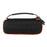 For JBL Grip Speaker Portable Storage Case Padded Interior Shock Absorbing Design with Strap / Carabiner - Black  /  Orange - 3