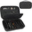 8 Compartments Sunglasses Case Hard EVA Portable Digital Storage Box with Handle - Black - 1