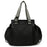 Large Capacity Mommy Bag Nylon Portable Folding Crib Bed Multipurpose Travel Baby Diaper Backpack - Black - 1