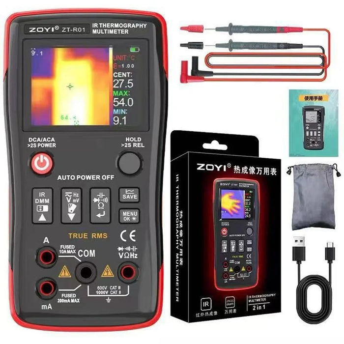 ZOYI ZOTEK ZT-R01 Infrared Thermal Imager Digital Multimeter for Industrial Electrical Underfloor Heating Circuit Board Repair - 1