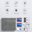 BUBM TKB U Disk Data Cable Earphones Storage Bag Slim Waterproof PU Leather Pouch, Size L - Dark Grey - 4