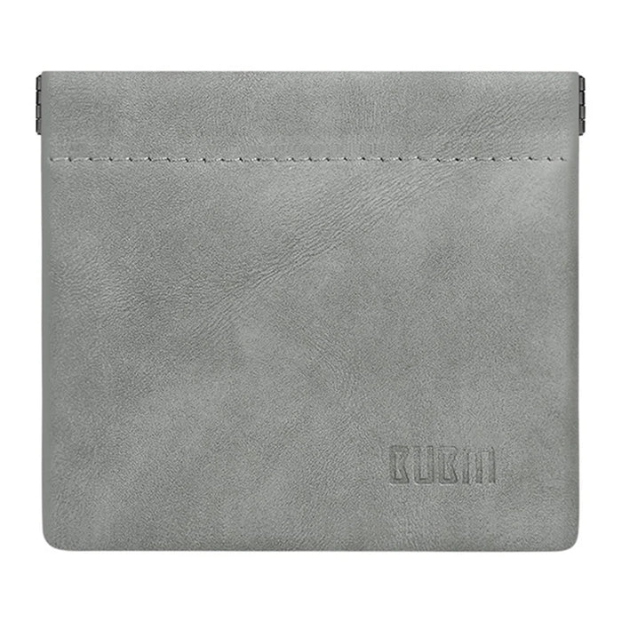 BUBM TKB U Disk Data Cable Earphones Storage Bag Slim Waterproof PU Leather Pouch, Size L - Dark Grey - 6