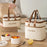 24.5 x 17 x 15cm Insulated Lunch Bag Aluminum Foil Thickened Tote Waterproof Bento Box Carrier for Work / School - Beige - 5
